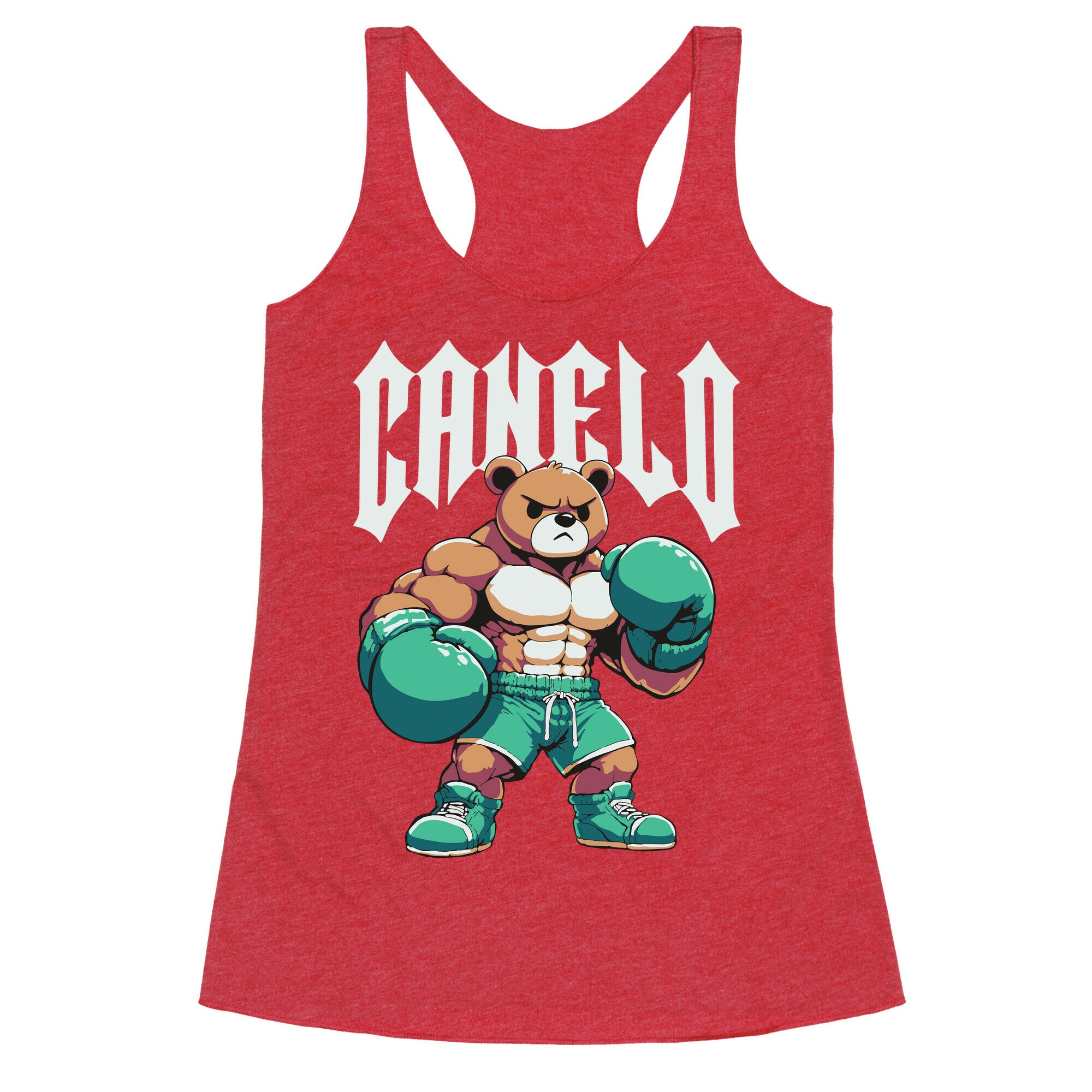 Canelo Teddy Bear Racerback Tank